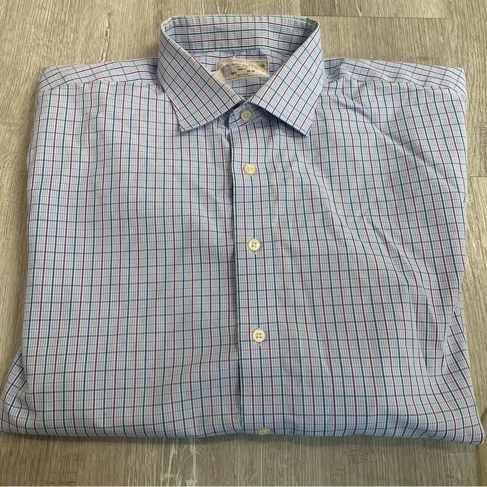 Lorenzo Uomo Men’s Dress Shirt. Size- Chest:34-35, Neck:18.5